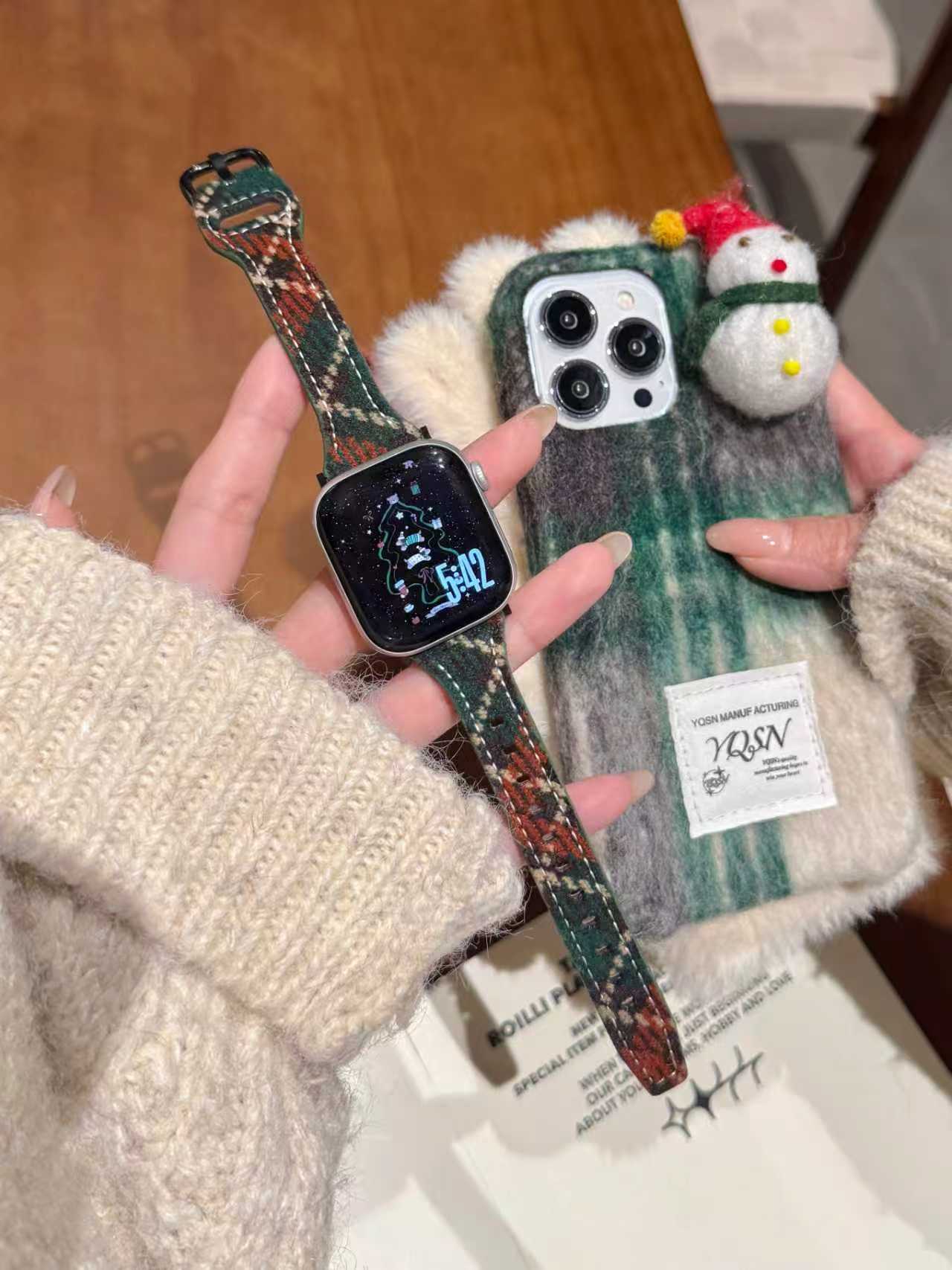 New Christmas Collection Woolen Watch Strap