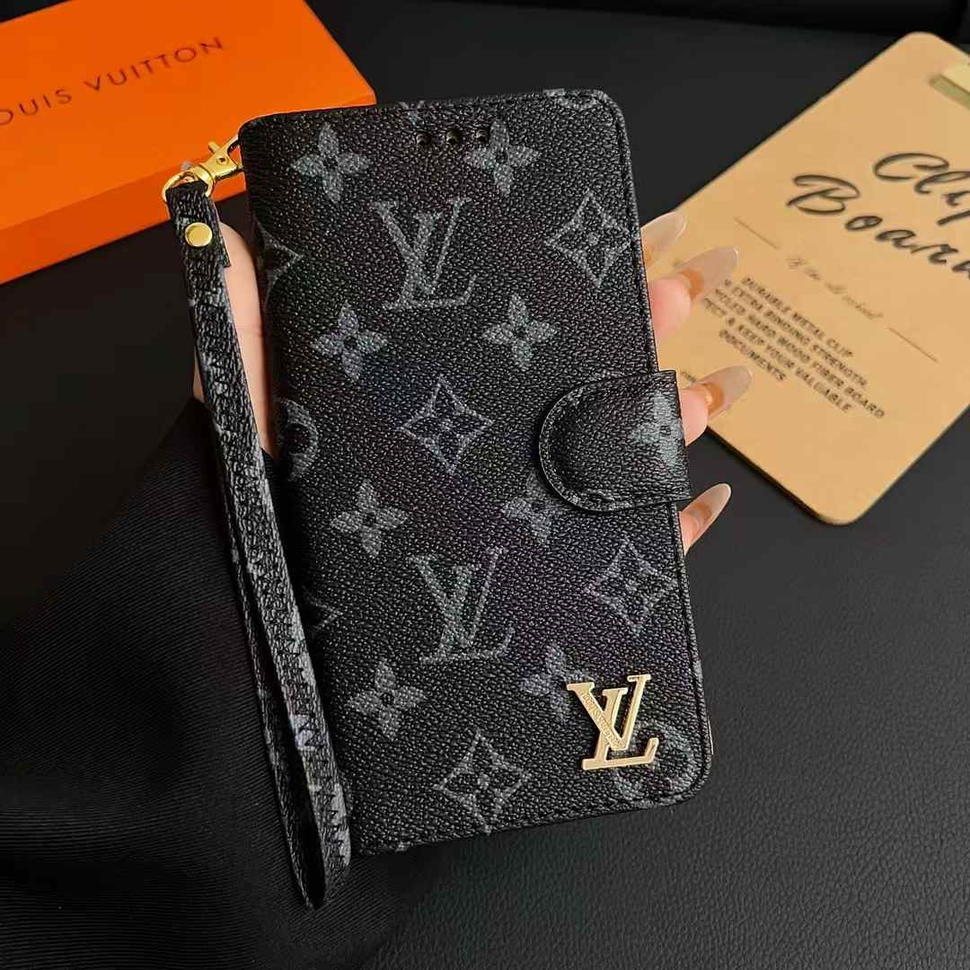 Flip-style leather phone case