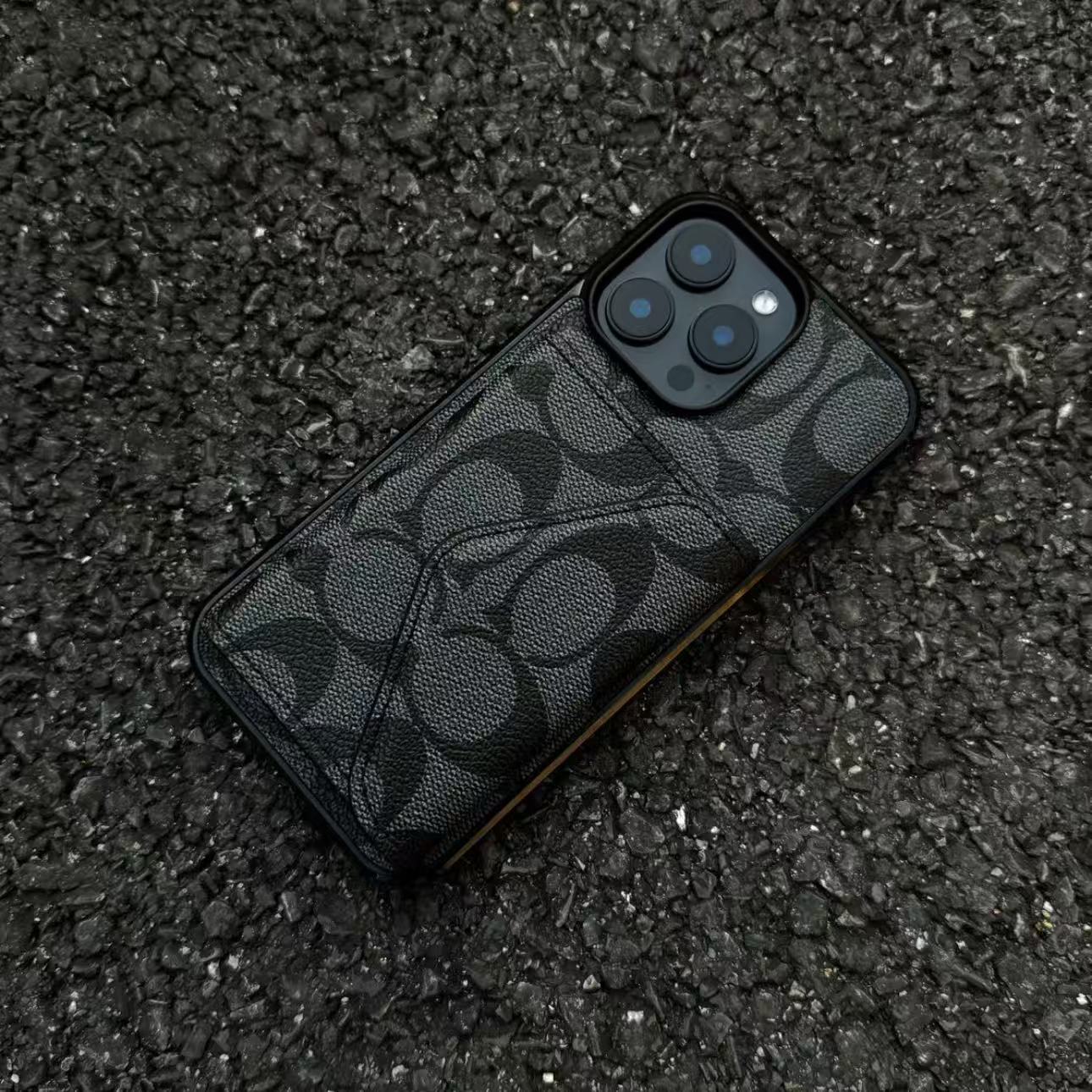 New leather card holder phone case