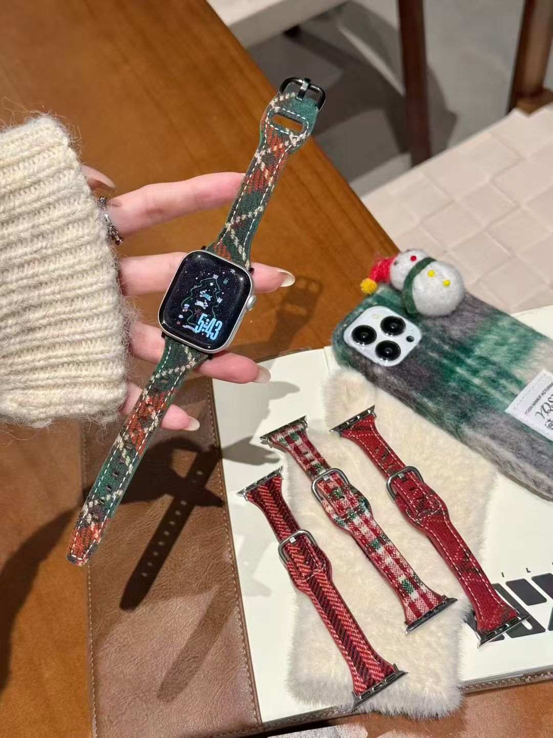 New Christmas Collection Woolen Watch Strap