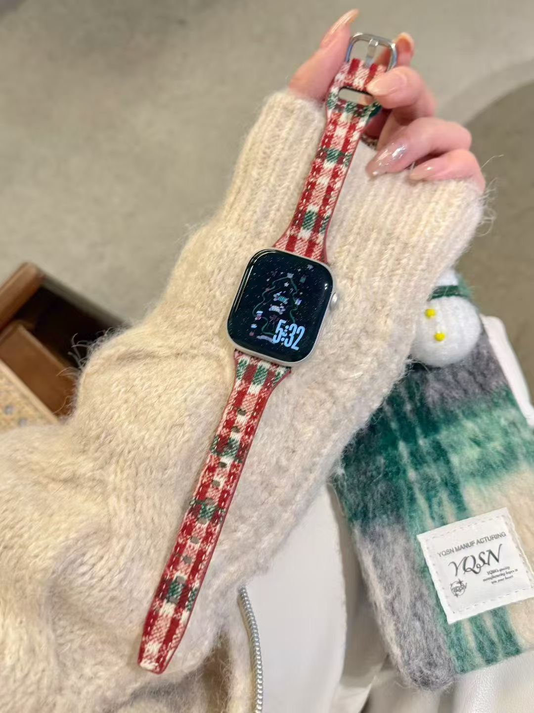 New Christmas Collection Woolen Watch Strap