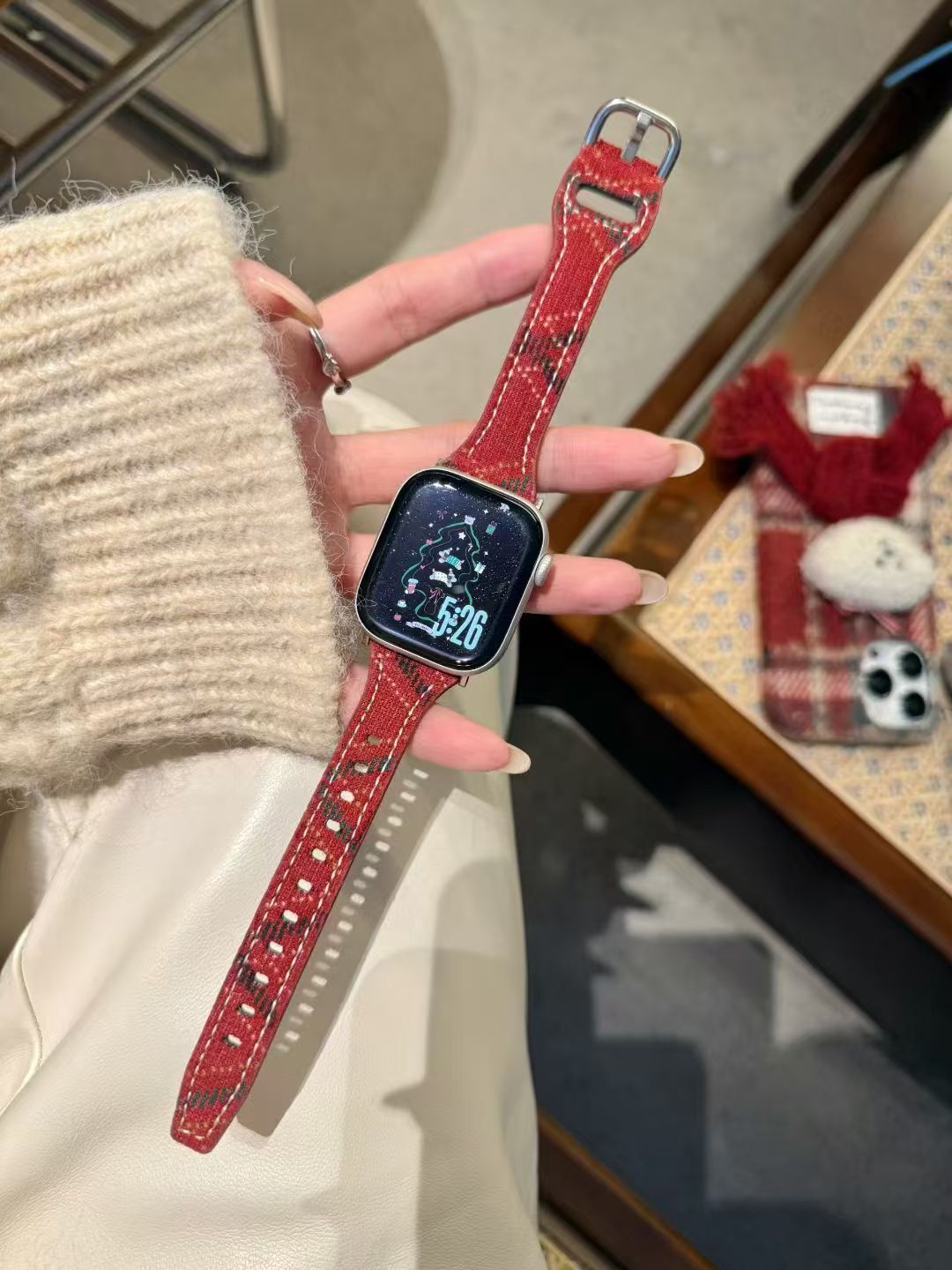 New Christmas Collection Woolen Watch Strap