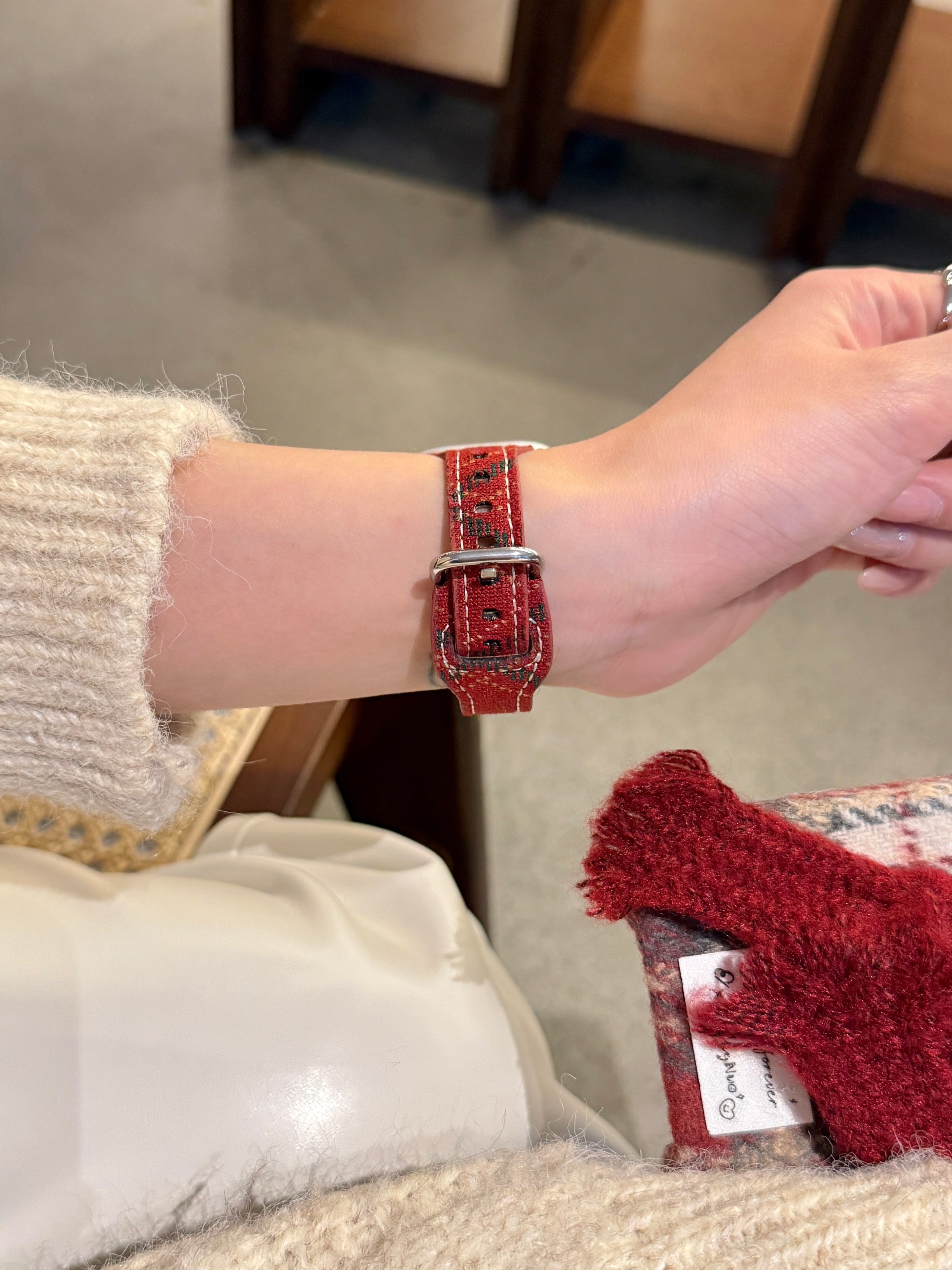 New Christmas Collection Woolen Watch Strap