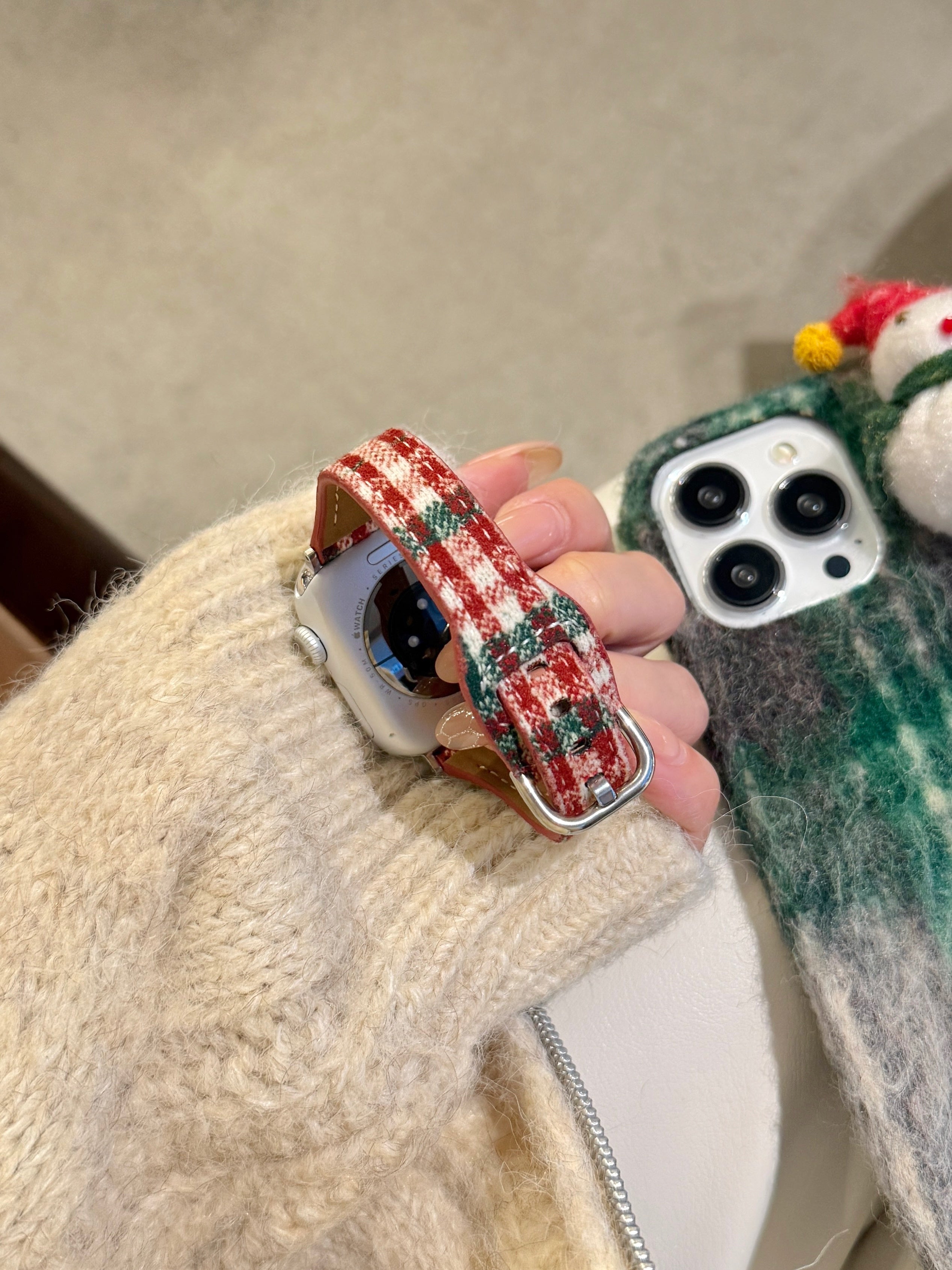 New Christmas Collection Woolen Watch Strap