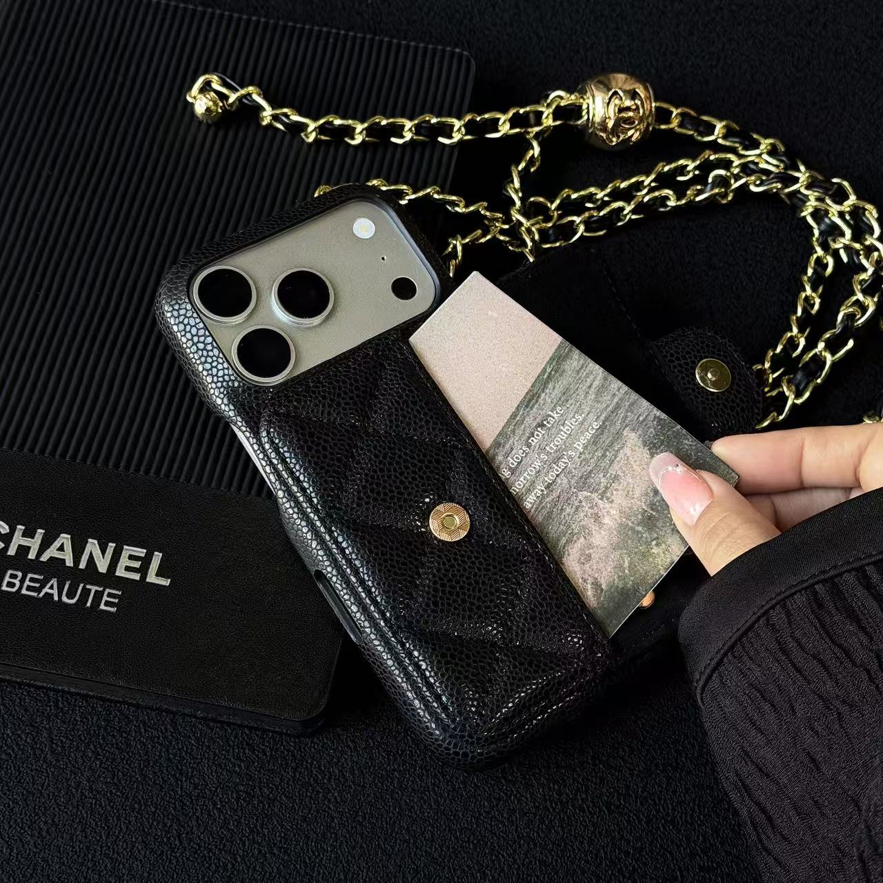 Caviar crossbody card holder phone case 2026