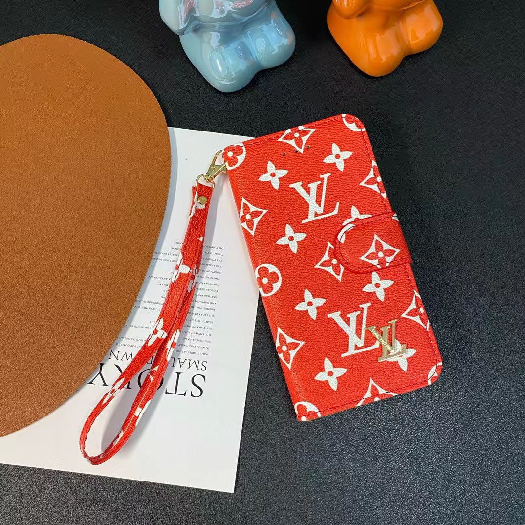 Flip-style leather phone case