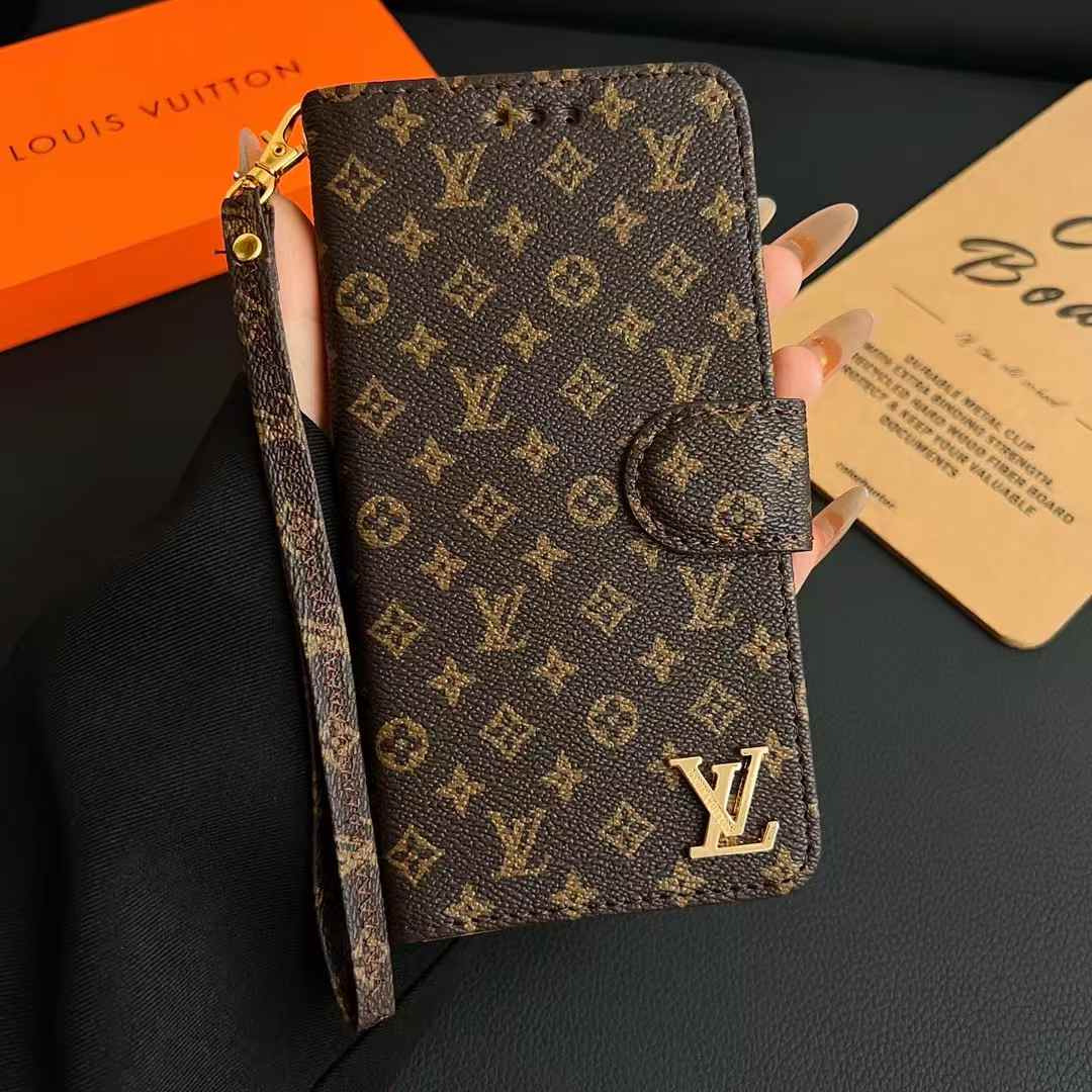 Flip-style leather phone case