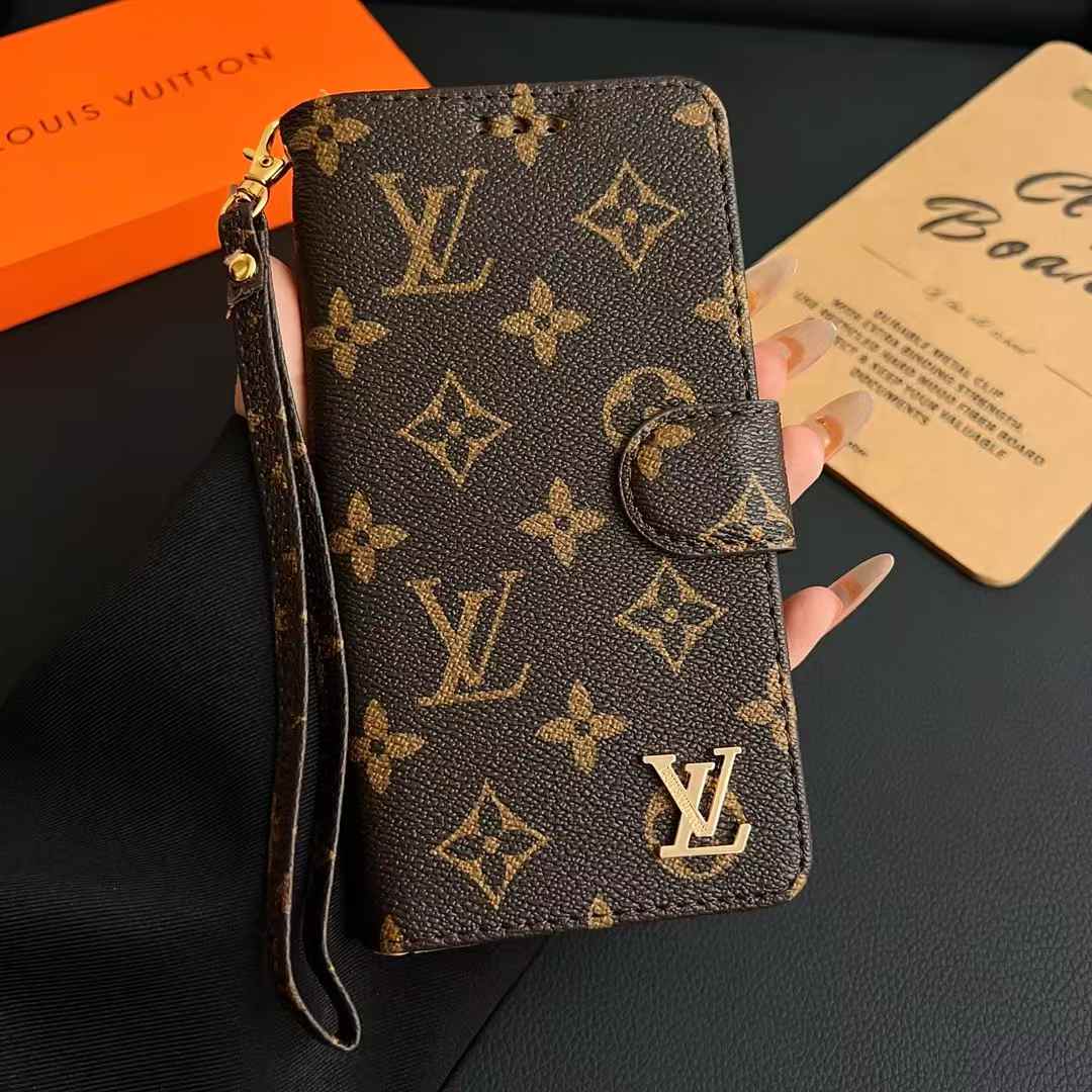 Flip-style leather phone case